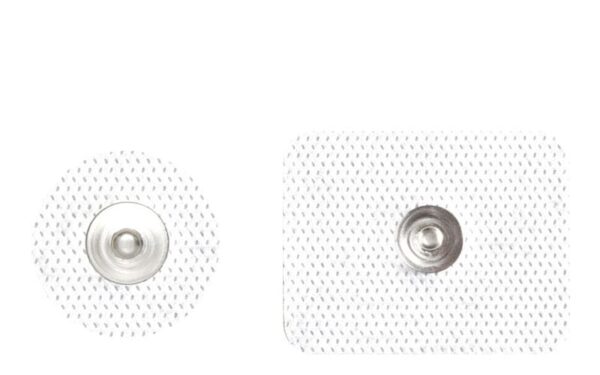 Electrodos adhesivos ECG con conector Botón/Snap
